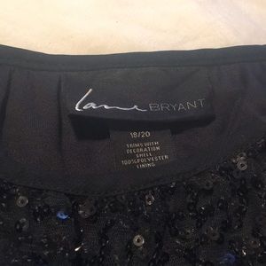 Lane Bryant Black Sequin Dress